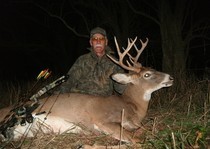 Bob from North Carolina bow-hunter association and his nice buck.